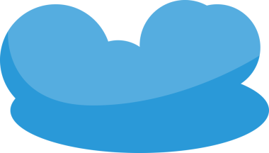 Mavi Bulut Çizimi Clipart