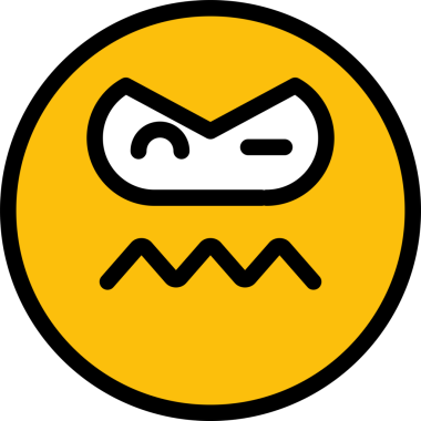 Gergin Yüz Emoji Clipart