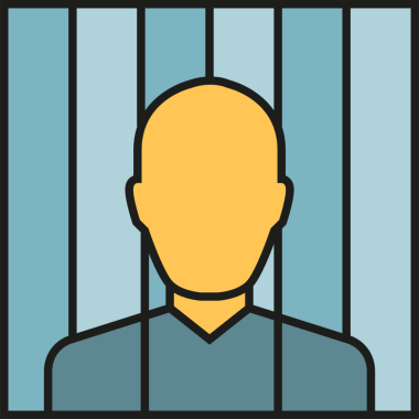 Mahkûm Simgesi İllüstrasyon Clipart