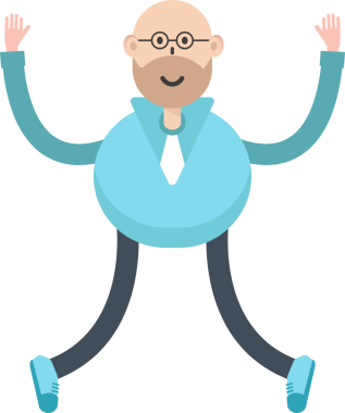 Kel İş Adamı Çizimi