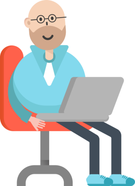 Kel İş Adamı Çizimi