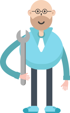 Kel İş Adamı Çizimi