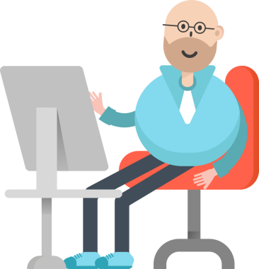 Kel İş Adamı Çizimi