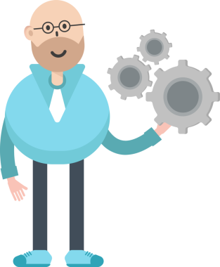 Kel İş Adamı Çizimi