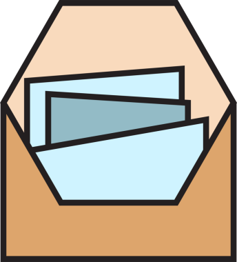 Zarf Simgesi İllüstrasyon Clipart