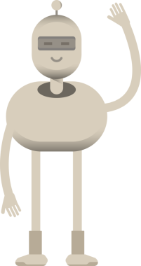 Robot Karakteri Rahatlatıcı Çizim