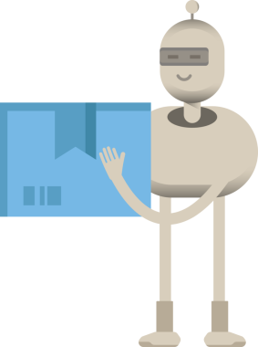 Robot Karakter Tutma Kutusu