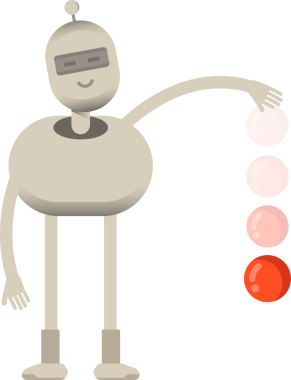 Robot Karakteri Atış Topu