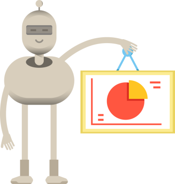 Robot Karakteri Pasta Çizelgesi İmzalama