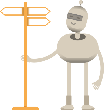 Robot Karakteri ve İmza Gönderi