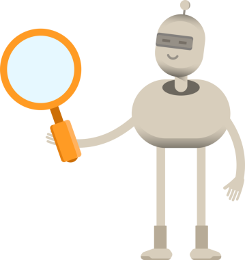 Robot Karakteri Tutma Büyüteci