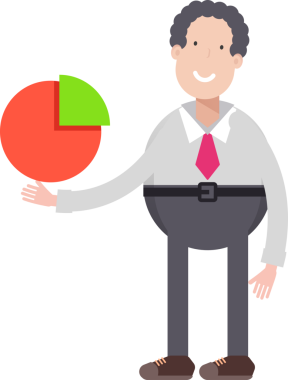 Ofis İşçisi Karakteri Turta Tutma Çizelgesi