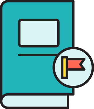 Kitap ve Bayrak Simgesi