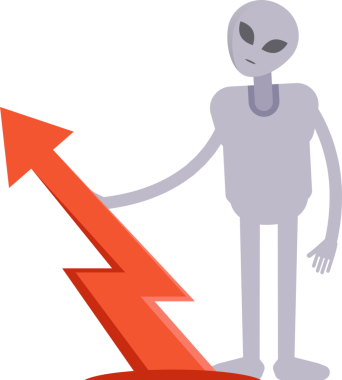 Uzaylı Karakteri ve Ok Çizelgesi