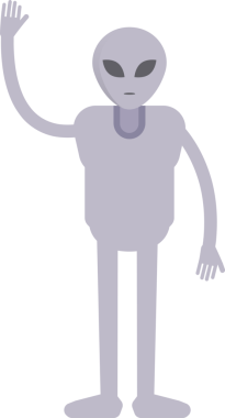 Yabancı Karakter Selamlama Clipart