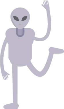 Uzaylı Karakteri Rahatlatıcı Çizim