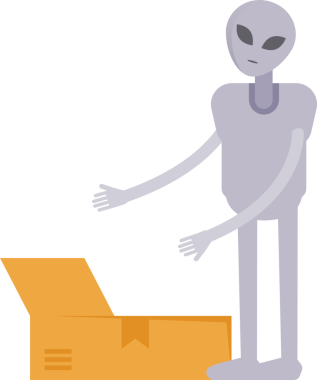 Uzaylı Karakteri Açma Kutusu