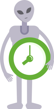 Uzaylı Karakteri Tutma Saati