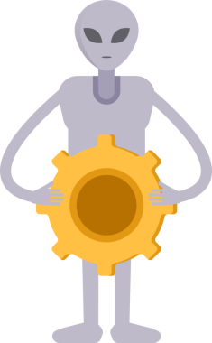 Uzaylı Karakteri Vites Tutma Aracı