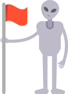 Yabancı Karakter Tutma Bayrağı