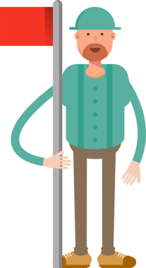 Sakallı Adam Karakteri Çizimi