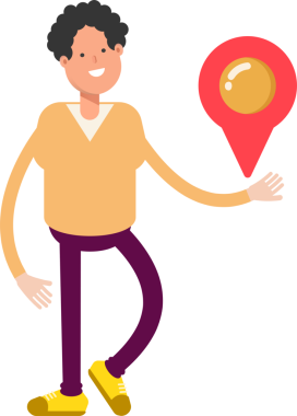 Erkek Karakteri Harita İğnesi