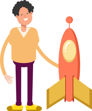 Erkek Karakteri ve Roket