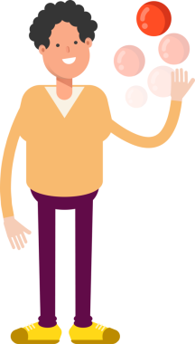 Erkek Karakteri Top Oynuyor