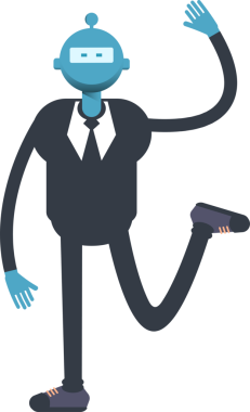 Robot İşçi Karakteri Rahatlatıcı Çizim