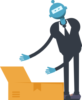 Robot İşçi Karakteri Açma Kutusu