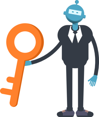 Robot İşçi Karakteri Tutma Anahtarı