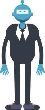 Robot İşçi Karakteri Duruyor