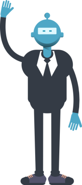 Robot İşçi Karakteri Selamlaması