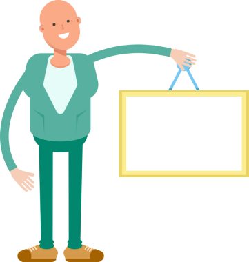 Kel İş Adamı Çizimi