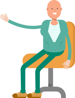 Kel İş Adamı Çizimi