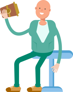 Kel İş Adamı Çizimi