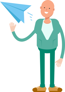 Kel İş Adamı Çizimi