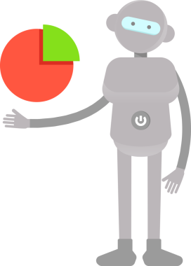 İnsanımsı Robot Karakteri Turta Tutma Çizelgesi