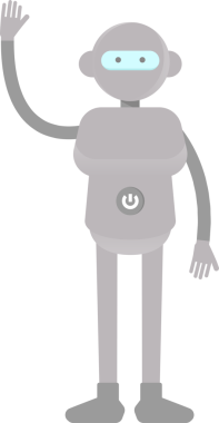 İnsansı Robot Karakteri Selamlaması