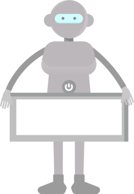 İnsansı Robot Karakteri ve Boş İmza