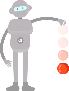 İnsansı Robot Karakteri Atış Topu