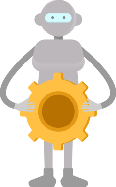 İnsansı Robot Karakteri Vites Tutma Aracı