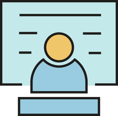 Halk ve Beyaz Tahta Simgesi