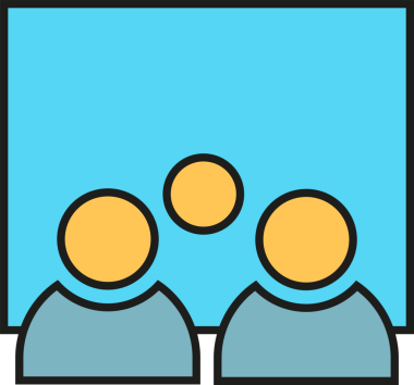 Seyirci ve Beyaz Tahta Simgesi