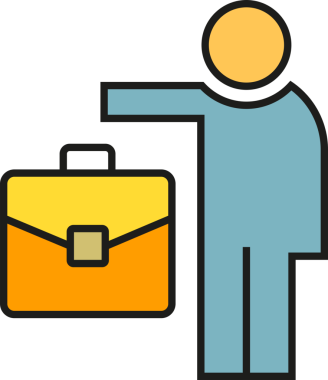 Çalışan ve Evrak Dosyası Simgesi