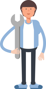 Ofis İşçisi Karakteri Çizimi