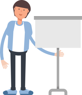 Ofis İşçisi Karakteri Çizimi