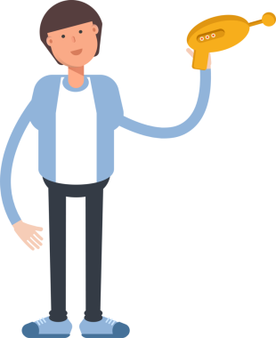 Ofis İşçisi Karakteri Çizimi