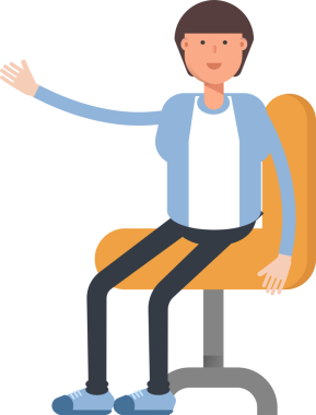 Ofis İşçisi Karakteri Çizimi