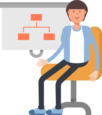 Ofis İşçisi Karakteri Çizimi